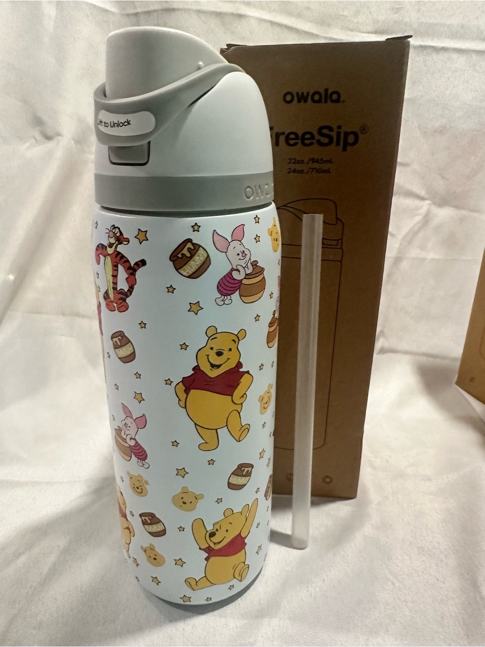 Custom Engraved Owala FreeSip Winnie The Pooh 32oz